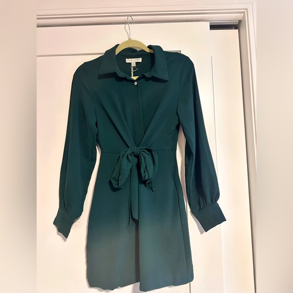 She & Sky Front Tie Dress - Picture 1 of 4